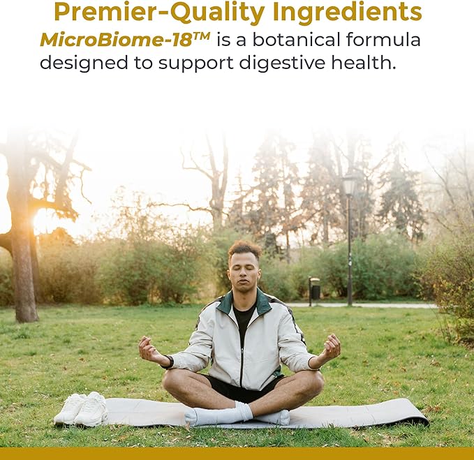 Premier Research Labs MicroBiome-18 - Probiotics for Digestive Health Probiotics with Lactobacillus Acidophilus for Women and Men Reuteri for Healthy Gut Microbiome - 30 Vegetarian Capsules