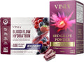 VINIA Piceid Resveratrol Supplement + Electrolyte Hydration Powder Mix Berry | Blood Flow Heart &amp Circulation Support | 60 Caps + 30 Sticks