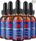 Sugar Clean Pro Healthy Formula – SugarClean Pro Liquid Drops Natural Health Support (5 Pack – 5 Month Supply)