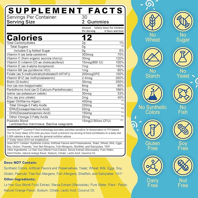 Nextdia Kids Multivitamin Gummeis + Fiber Gummies for Adults