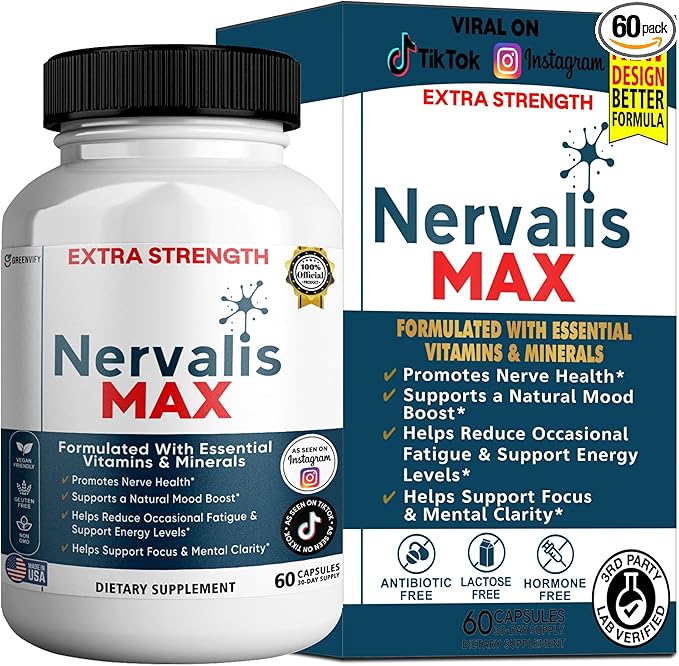 Nervalis MAX Extra Strength Nerve Health Support 60 Capsules 30-Day Supply (1)