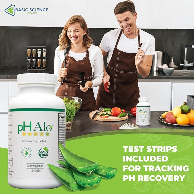 pHAlo pH Balance Supplement Pills - Magnesium Bicarbonates Capsules for Alkaline Balance - Natural Treatment for Focus pH Balance Gut Health Performance and Recovery