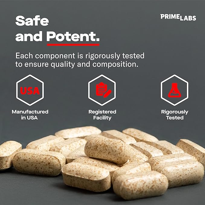 Prime Labs Prime Test + Creatine Capsules