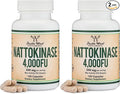 Nattokinase Supplement 4000 FU Servings 120 Capsules (Derived from Japanese Natto) Systemic Enzymes for Cardiovascular and Circulatory Support by Double Wood (Pack of 2)
