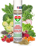 InviNutri Superfood Powder for Sensory &amp Picky Eaters. A TINY scoop- 40x Nutrient-Rich 30mg Sulforaphane for Detox. Organic Microgreens Fruits &amp Veggies - Blends Invisibly into Most Meals -