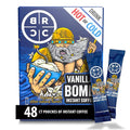 Black Rifle Coffee Company Instant Coffee Sticks - Roasted Blend Made from Pure Arabica Beans - Colombian &amp Brazilian Beans - Veteran Founded &amp American Made (Vanilla Bomb 48 Count)