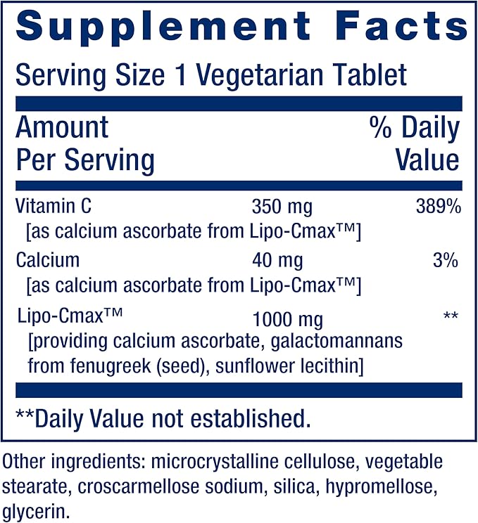 Life Extension Vitamin C 24-Hour Liposomal Hydrogel™ Formula absorbs Better Than Standard Vitamin C up to 24 Hours get The Most Out of Your Vitamin C Gluten-Free Non-GMO Vegetarian 60 Tablets