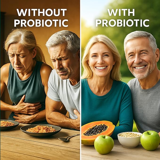 LUAL Probiotic Multi-Enzyme for Digestive Health. Probiotic + Digestive Enzymes for Women &amp Men. Lactobacillus Acidophilus Bromelain Papain | 200 Tablets – 66 Days Supply