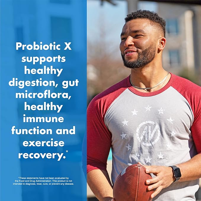 NutraOne ProbioticX Probiotic Supplement for Women &amp Men Digestive Health &amp Immune Support Probiotics* (30 Capsules)