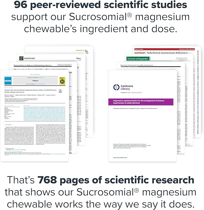 Legion Sucrosomial Magnesium Supplements - High Absorption Magnesium Supplement for Women &amp Men - Magnesium Mineral Supplements to Help Boost Athletic Performance - 90 Serving Mixed Berry