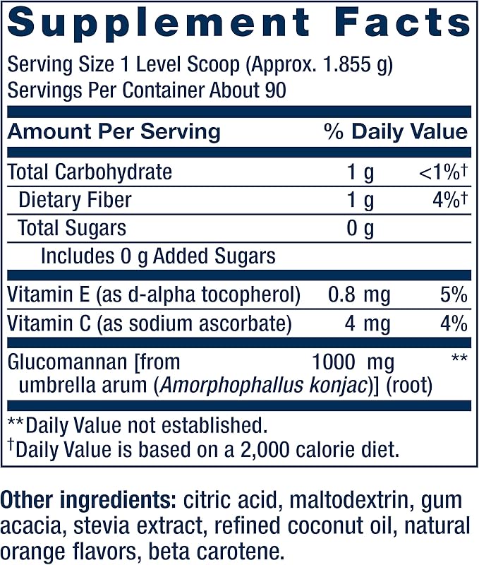Life Extension Easy Fiber - Glucomannan Fiber Regularity Digestion Heart Health No Artificial Sweeteners Vegetarian Non-GMO Gluten Free Sugar Free Net Wt. 167 G (0.368 Lb. Or 5.89 Oz)