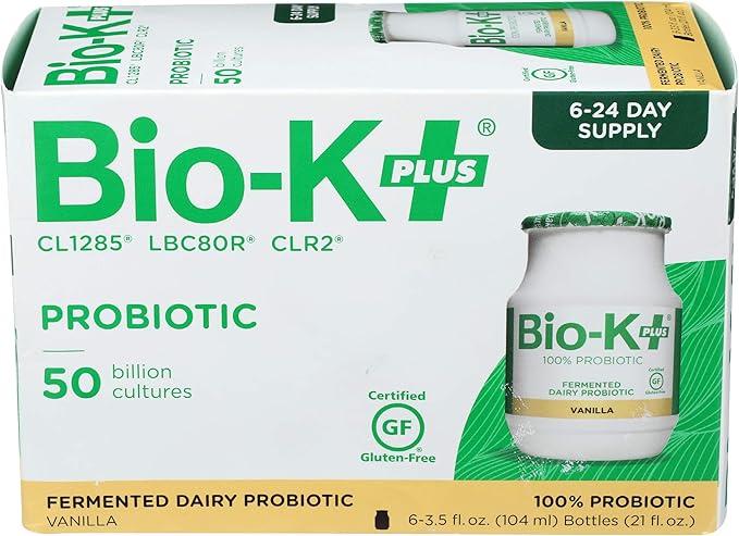 BIO-K PLUS Vanilla Probiotic 6pk 3.5 FZ