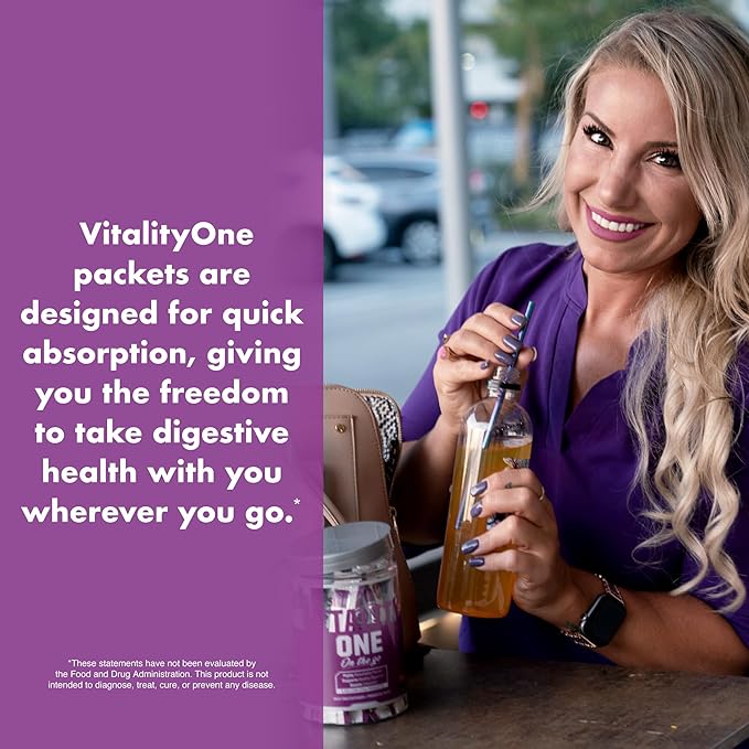 NutraOne VitalityOne On The Go Complete Multivitamin Probiotic and Enzyme Blend Orange Cream – 30 Servings