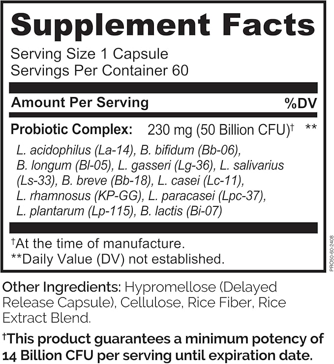 NATURELO Probiotics for Digestive Health - 60 Vegetarian Capsules and One Daily Multivitamin for Men 120 Vegetarian Capsules Bundle