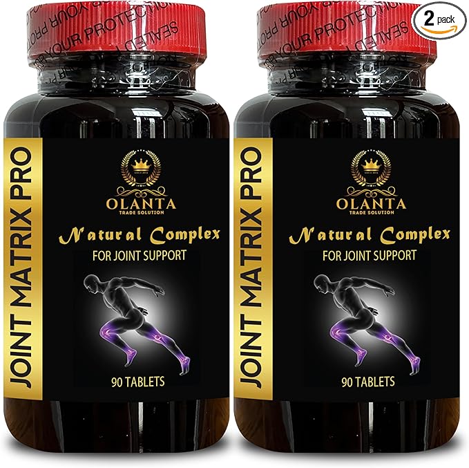 Joint Matrix PRO Natural Complex - Advanced Joint Support Chondroitin Joint Support Supplement Vitamin E for Immune Support for Women &amp Men Joint Pills - 2 Bottles 180 Tablets