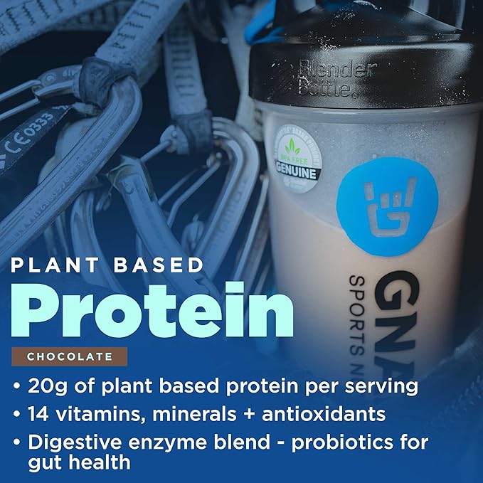 Gnarly Nutrition Gnarly Vegan Plant Protein Meal Replacement - Chocolate (28.2oz) BCAAs Lemon Lime (10.58oz)