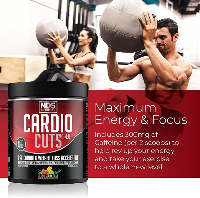 NDS Nutrition Cardio Cuts 4.0 20 Servings (Pack of 1) Gummy Candy Rush