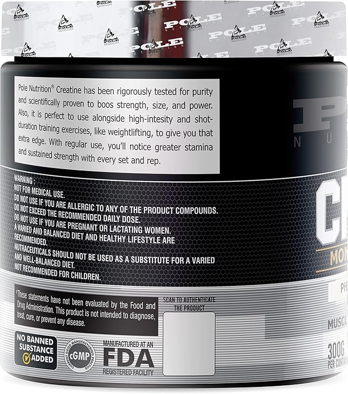 Creatine Monohydrate Micronized | 300g | 120 Servings | Premium Creatine Powder for Strength Muscle Growth &amp Performance