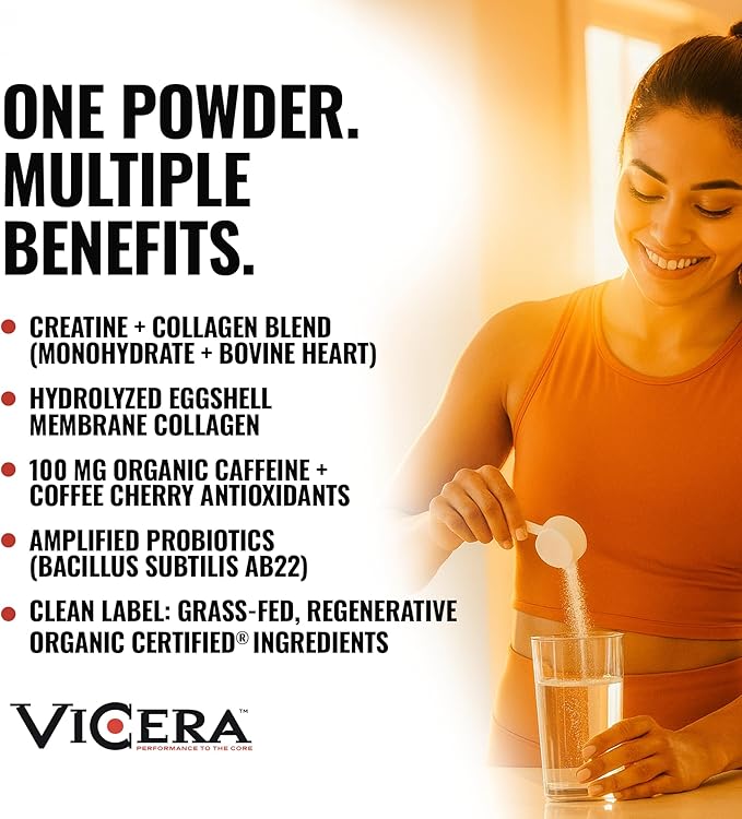 Creatine x Collagen x Caffeine Powder Raspberry Lemonade Flavor Creatine Monohydrate and Collagen with 100 mg Plant Based Caffeine from Coffee Berry Gluten Free Non GMO 16.4 Oz