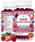 Lunakai USA Made Super Hair Gummies with Biotin Zinc Horsetail Extract &amp Saw Palmetto - Hair Growth Vitamins for Women &amp Men – Supports Thicker Longer Stronger Tresses Skin &amp Nails 6