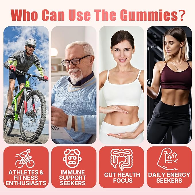 L-Glutamine 1200mg Gut &amp Immune Support GummiesLeaky Gut Repair Supplement with Slippery ElmMarshmallow RootGinger RootArabinogalactanOrganic AloeVitamin CVitamin D3ZincSugar-Free | 60 Co