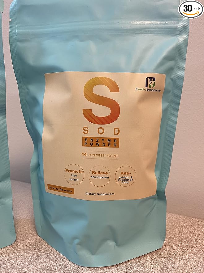Sod Enzyme Powder | Sod Enzyme Powder Sachets | Active Antioxidant Enzymes Scavenges Superoxide Free Radical