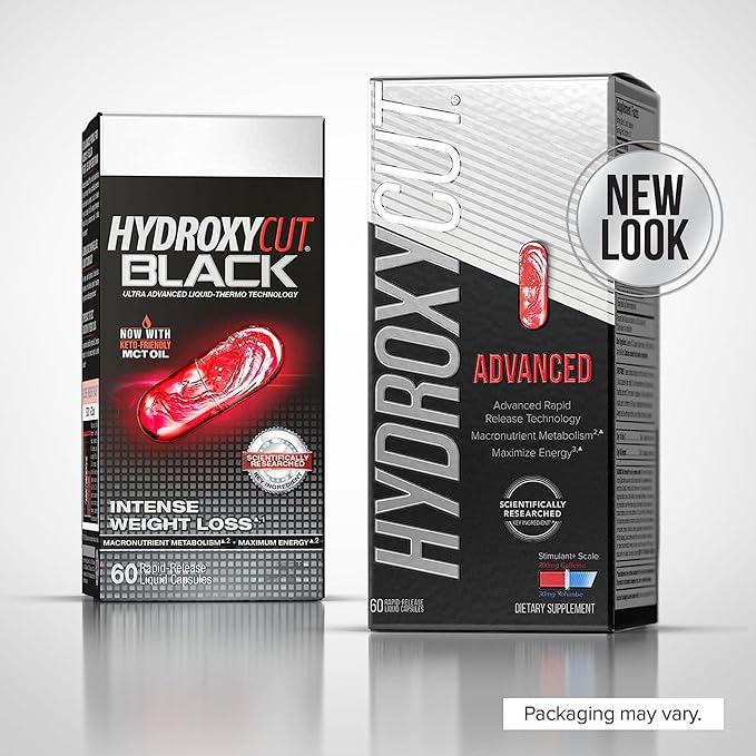 Hydroxycut Advanced - 60 Rapid-Release Liquid Capsules - Thermogenic Calorie Burn Maximize Energy - for Women &amp Men