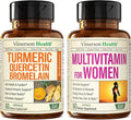 Quercetin with Bromelain &amp Turmeric Curcumin &amp Complete Multivitamin for Women