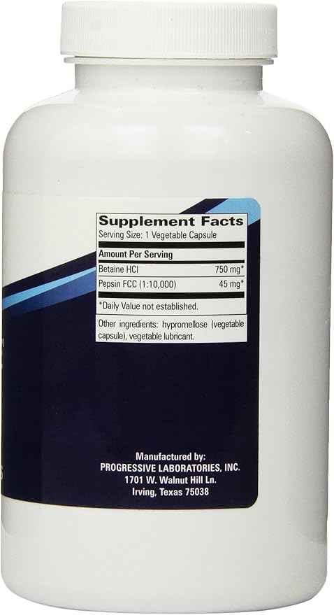 Progressive Labs Acid-A-Zyme Supplement 180 Count