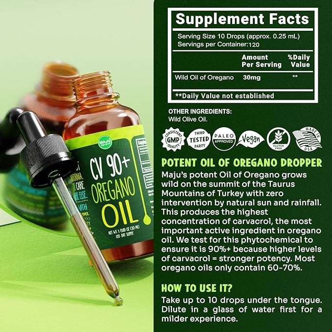 Maju Superfoods Black Seed Oil Gummies Oregano Oil and Mineral Replenish Capsules