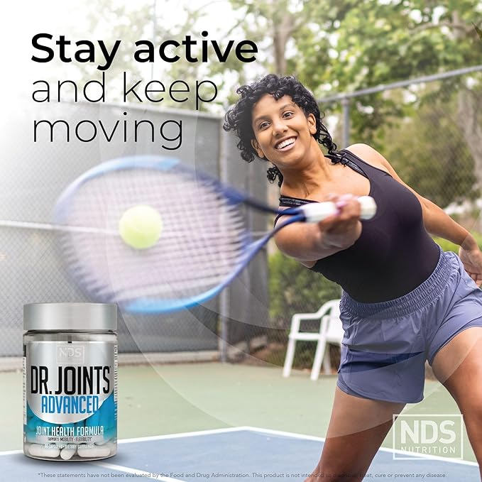 Dr. Joints NDS Nutrition Advanced - Joint Health Formula with FruiteX-B Glucosamine &amp Chondroitin - Improved Mobility &amp Flexibility - 90 Capsules