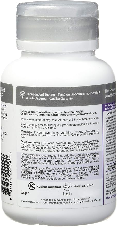 Nova Probiotics Daily Immunity 15 Billion 60 Vcaps