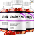 (3 Pack) VitaRenew Gummies - Original VitaRenew Advanced 1050MG Formula - Maximum Strength Supplement Gummy Official Formula Vita Renew All Natural Overall Wellness Support 180 Gummies for 3 Months