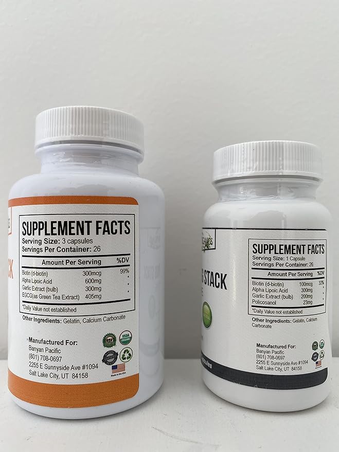 Ultimate PAGG Stack™ 4 Hour Body by Tim Ferriss - Policosanol Alpha Lipoic Acid Green Tea Flavonols Garlic Extract