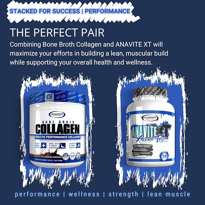 Gaspari Nutrition Anavite XT: Multivitamin and Mineral Complex for Men Enhanced Muscle Growth and Recovery Testosterone Support 90 Tablets