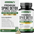 9-IN-1 Premium Spike Detox Wellness Formula – 8X Potency Nattokinase Bromelain Curcumin Milk Thistle for Spike Support Immune &amp Antioxidant Support Liver &amp Heart Health support –120 Veg.