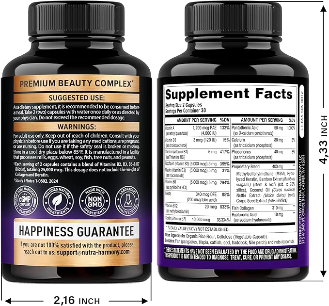 Biotin Collagen Keratin &amp Bariatric Multivitamin Capsules