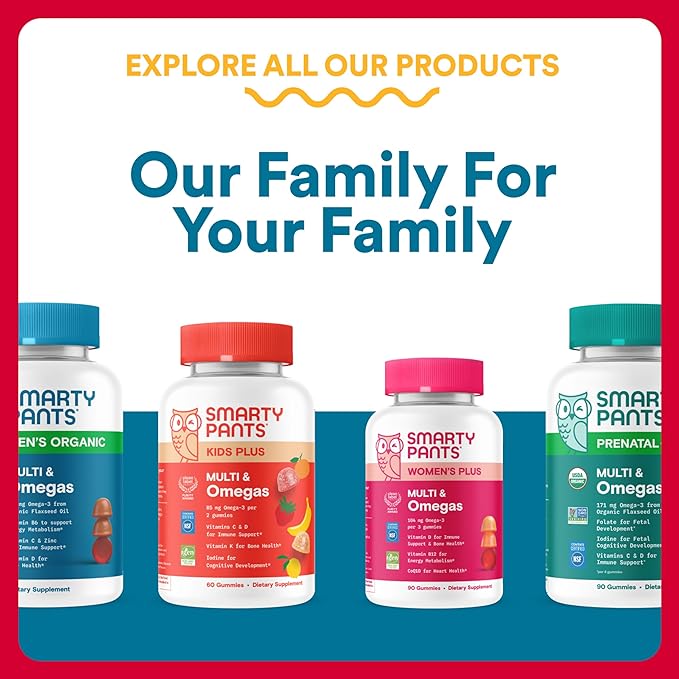 SmartyPants Multivitamin for Men Organic Gummies: Probiotics CoQ10 Methylfolate Omega 3 (ALA) Vitamin D3 C Vitamin B12 B6 A K &amp Zinc for Immune Support Biotin 120 Gummies (30 Day Suppl