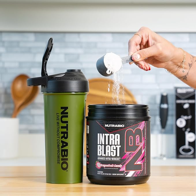 NutraBio Intra Blast Bcaa Powder Amino Acid Supplement Electrolyte &amp Hydration Blend Intra Pre Workout &amp Muscle Recovery 20g Eaa Amino Acids Powder 5g Glutamine- Dragonfruit Candy 30 Ser