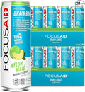 FOCUSAID Energy Blend Nootropics Drink for Brain Fuel Alpha-GPC GABA B-Complex Yerba Mate Green Tea 100% Clean100mg Natural Caffeine 12 Fl Oz (Pack of 24)