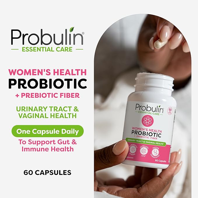 Probulin Women’s + Daily Care Probiotic Bundle – Digestive Vaginal &amp Immune Health Support – 2-Pack Vegan 10 &amp 20 Billion CFU 60 Count Each