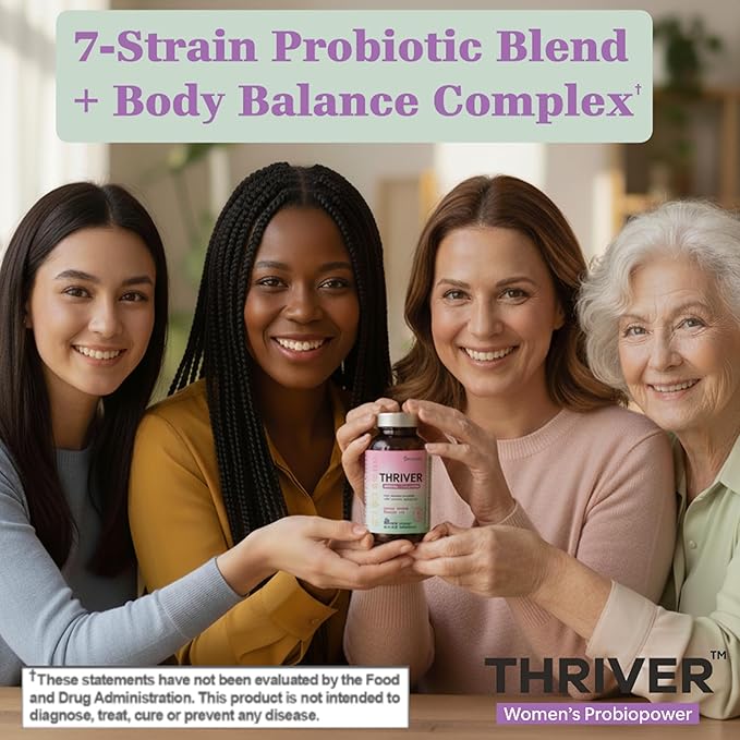Probiotics for Women Gut Health &amp Digestive Balance | Daily 20 Billion CFU + Vitamin D &amp B12 | Occasional Bloating Relief | 1 Daily Capsule | Vegan Non-GMO | Made in USA