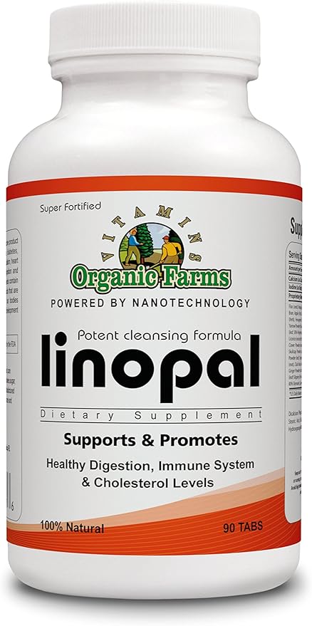 Organic Farms Vitamins Linopal - 90 Tablets - 100% Natural Dietary Supplement