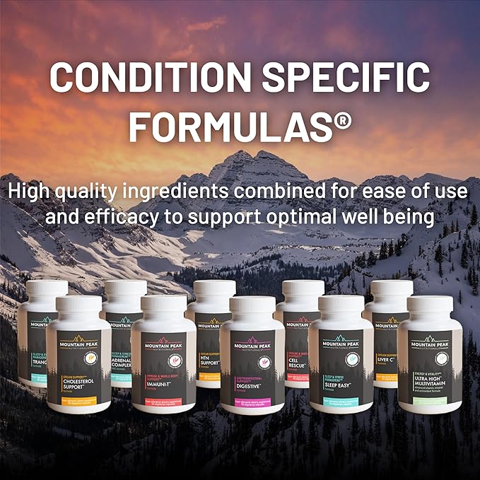 Mountain Peak Nutritionals Glycemic Formula - Organ Support Supplement - Supports &amp Promotes Metabolic Processes - Dietary Supplement (90 Vegetarian Capsules)