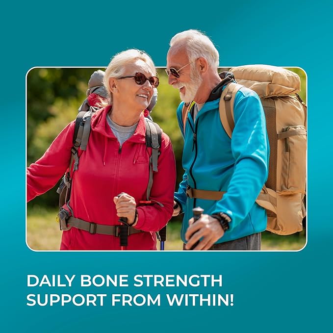 PUREHEALTH RESEARCH Bone Health Formula - for Bones Joint &amp Skeletal Wellness - with Calcium Magnesium Zinc Copper Manganese Potassium Vitamin K2 D3 C &amp More for Women &amp Men - 150