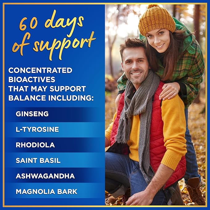 15-IN-1 Cortisol Supplements for Women &amp Men - Cortisol Reducer Manager with Ashwagandha Acerola L-Tyrosine Vitamin C B6 - Mood Stress Relief Restful Sleep Support - 60 Capsules 60-Day Sup