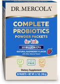 Dr. Mercola Complete Probiotics Powder Packets for Kids - Supports Digestive &amp Immune Health - 10 Strains - with Prebiotics - Non-GMO Gluten-Free &amp Soy-Free - 30 Packets