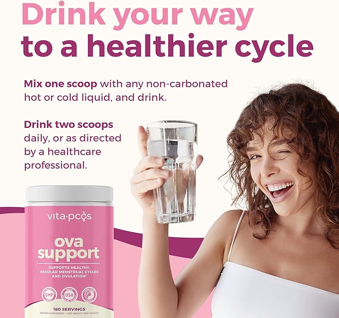 VITA-PCOS Myo-Inositol &amp D-Chiro Inositol Supplement for Women – 90 Day Supply Fertility Supplements for Women PCOS Supplements OvaSupport with 40:1 Ratio MyoInositol 2000mg &amp D-Chiro 50mg