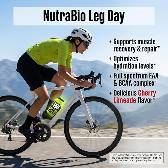 NutraBio Leg Day Intra Workout Powder – Advanced Carb Supplement with Cluster Dextrin &amp Electrolytes – Carb Powder with EAAs/BCAAs – Cyclic Dextrin for Performance – Cherry Lime 20 Servings