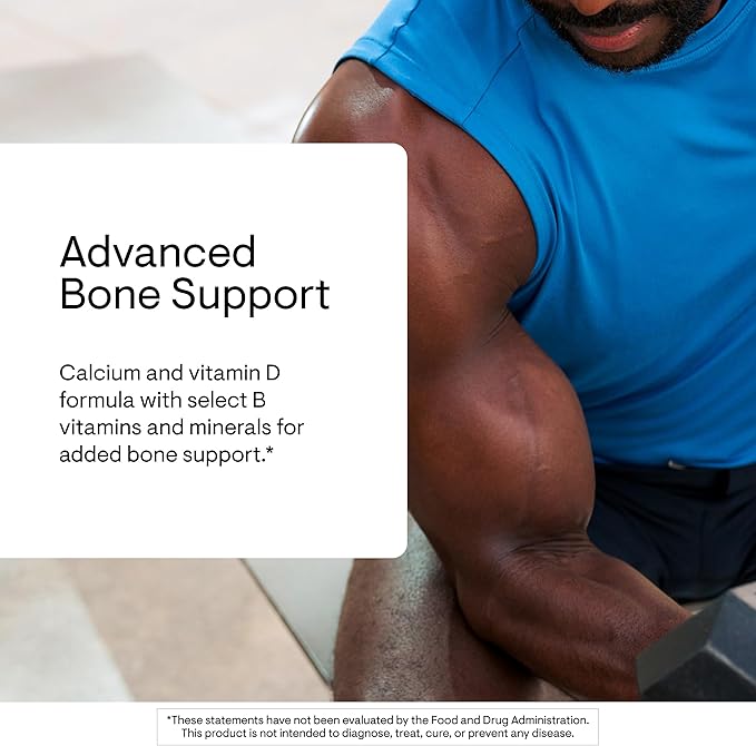 THORNE - Advanced Bone Support - Bone Health Supplement for Women &amp Men with Calcium Magnesium Vitamin D B Vitamins Folate &amp Boron* - Gluten Dairy &amp Soy-Free - 120 Capsules